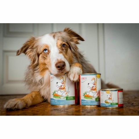 Dog Accessories Wet pet food Wrong Bunny (Falscher Hase) 400g 6 Piece -6- Anifit